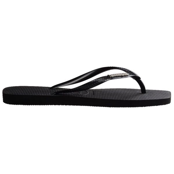 Chanclas Havaianas Slim Square Logo Metallic Black