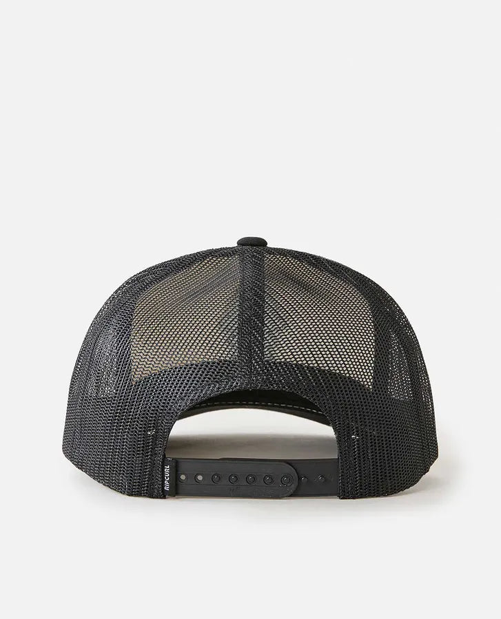 Gorra Rip Curl Search Icon Trucker Black White