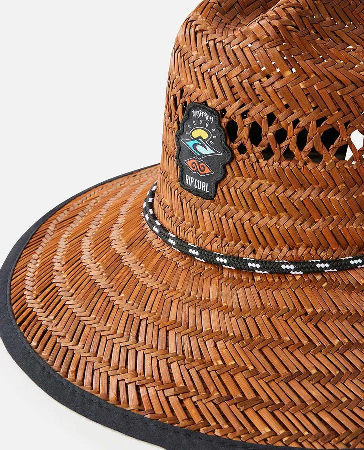 Sombrero Rip Curl Straw Logo Brown