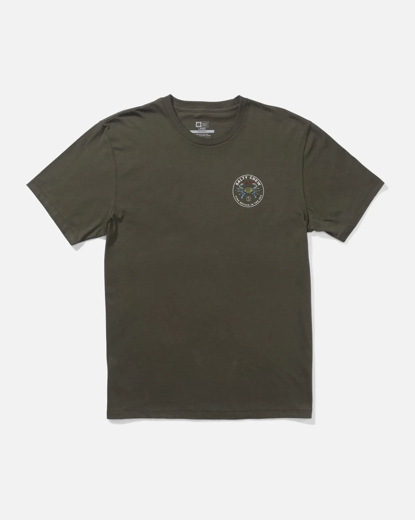 Camiseta Salty Crew bue Crabber Premium Olive