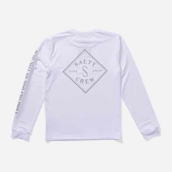 Licra Salty Crew Tippet Boys Sunshirt White