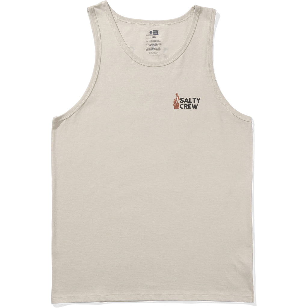 Camiseta Salty Crew Stakeout Tank Moonbeam Vintage White