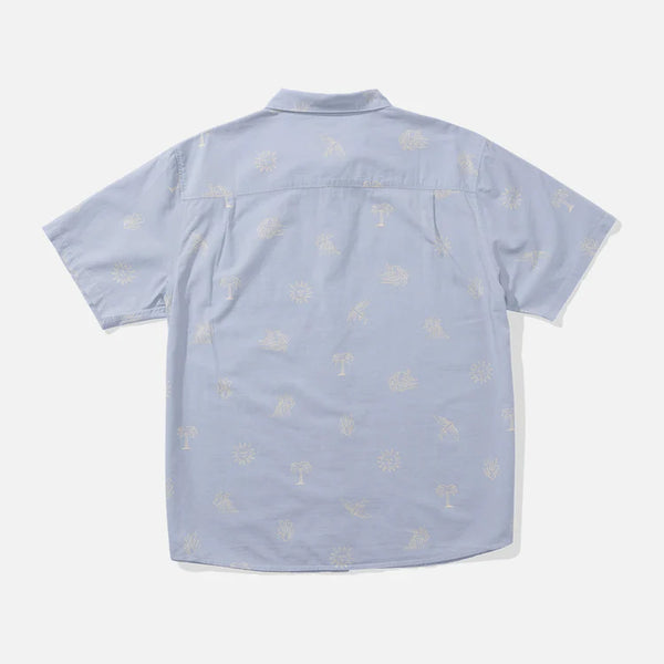 Camisa Salty Crew Good Vibes Blue Fog
