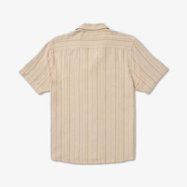Camisa Rvca Exotica Stripe Light Khaki