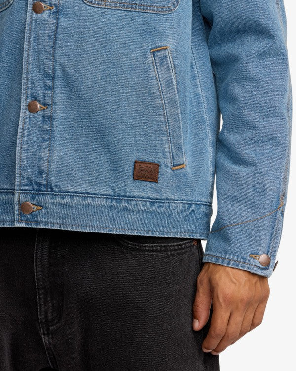 Chaqueta Rvca Post Dayshift Blue Denim