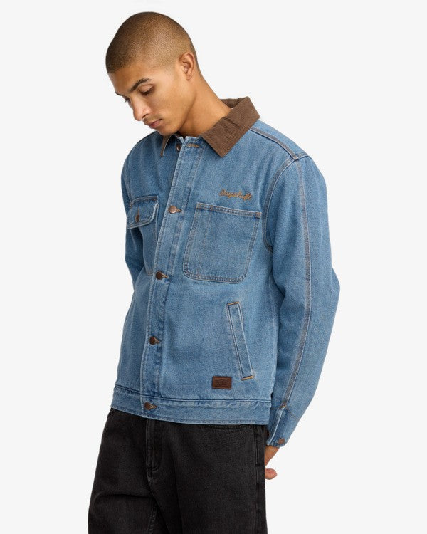 Chaqueta Rvca Post Dayshift Blue Denim