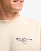 Camiseta Billabong Russel Spencer Refractions Oyster Gray, detalle de acabado