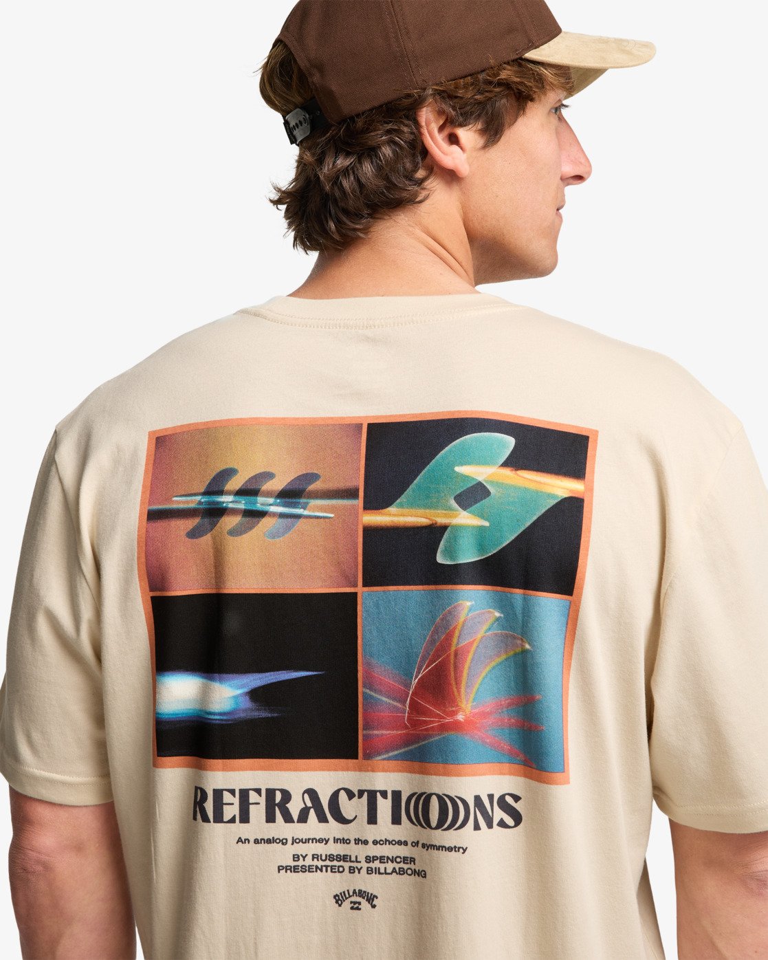 Camiseta Billabong Russel Spencer Refractions Oyster Gray, vista alternativa