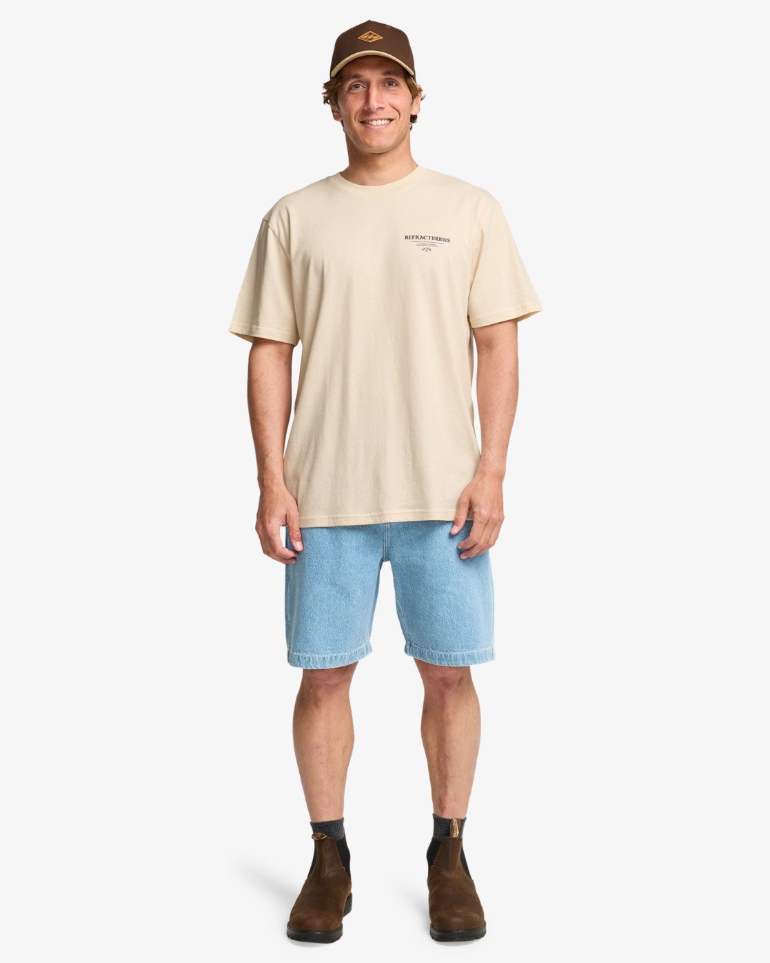Camiseta Billabong Russel Spencer Refractions Oyster Gray, vista trasera