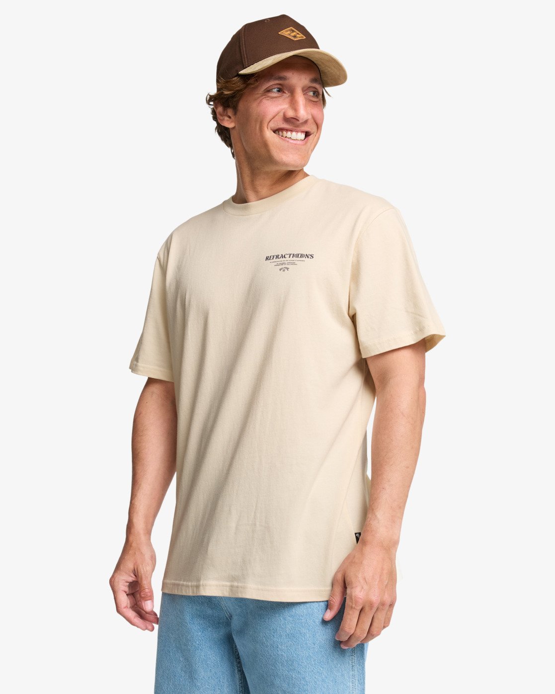 Camiseta Billabong Russel Spencer Refractions Oyster Gray, detalle del producto