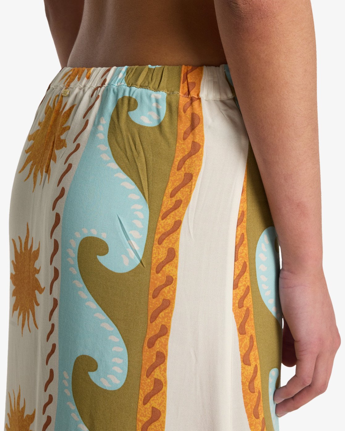 Falda Billabong Tides Call Midi Salt Crystal