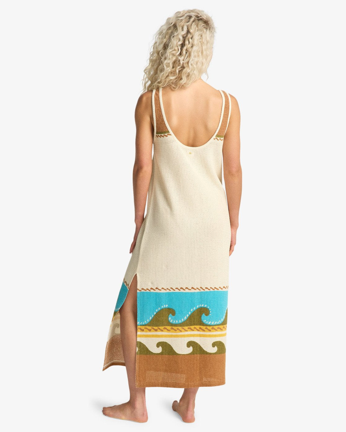 Vestido Billabong Solar Babe Midi Caramel Cafe
