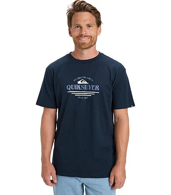 Camiseta Quiksilver Type Line Navy