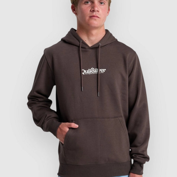 Sudadera Quiksilver Screen Fleece Fineline Chocolate Brown