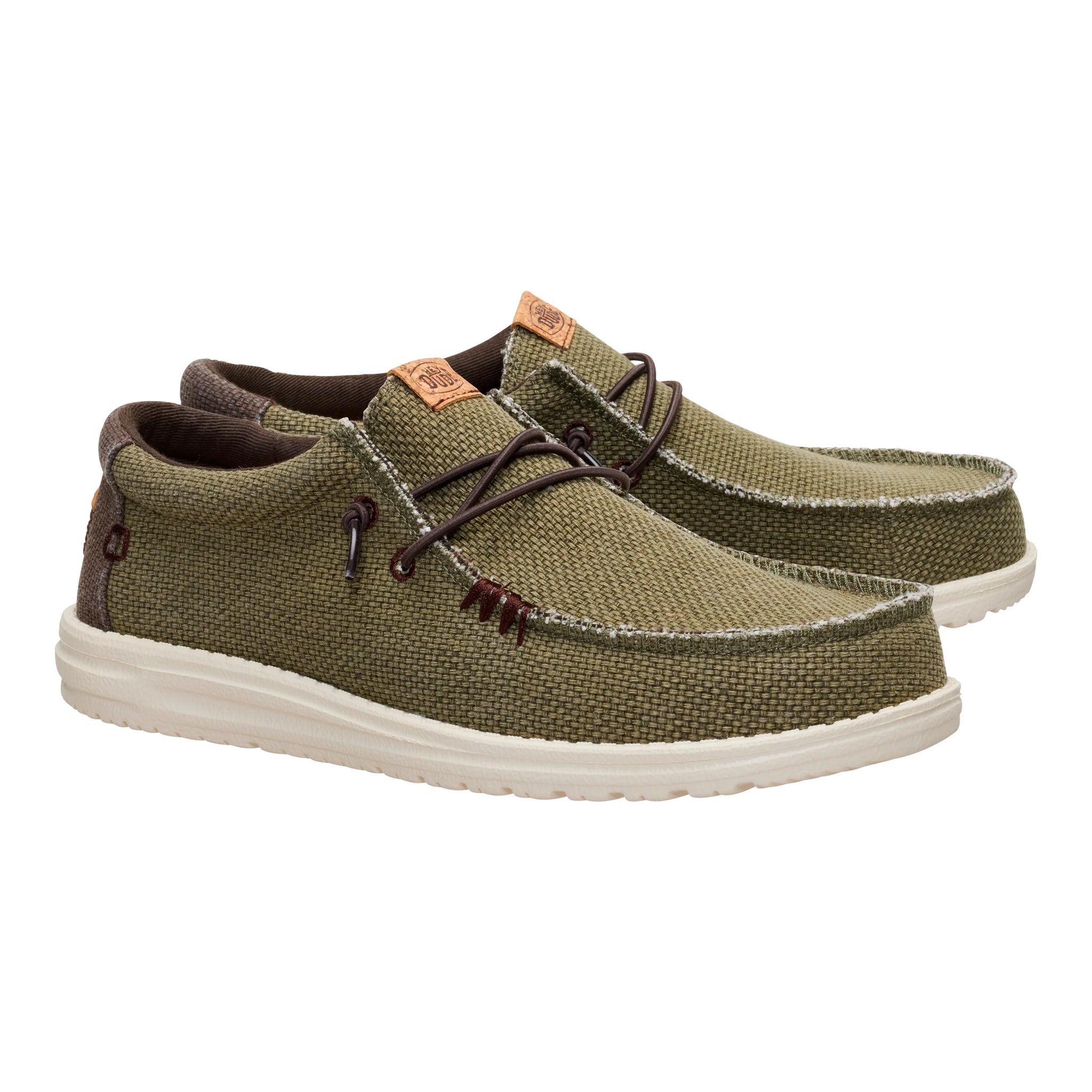 Zapatillas Hey Dude Wally Braided Burnt Olive/Delicioso Brown