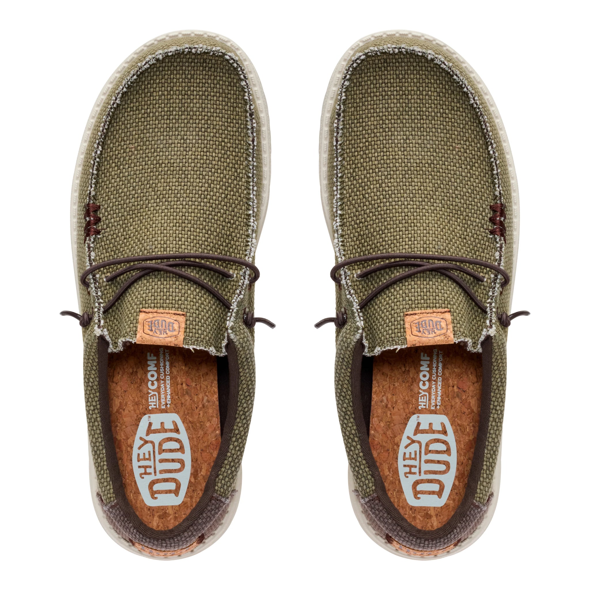 Zapatillas Hey Dude Wally Braided Burnt Olive/Delicioso Brown