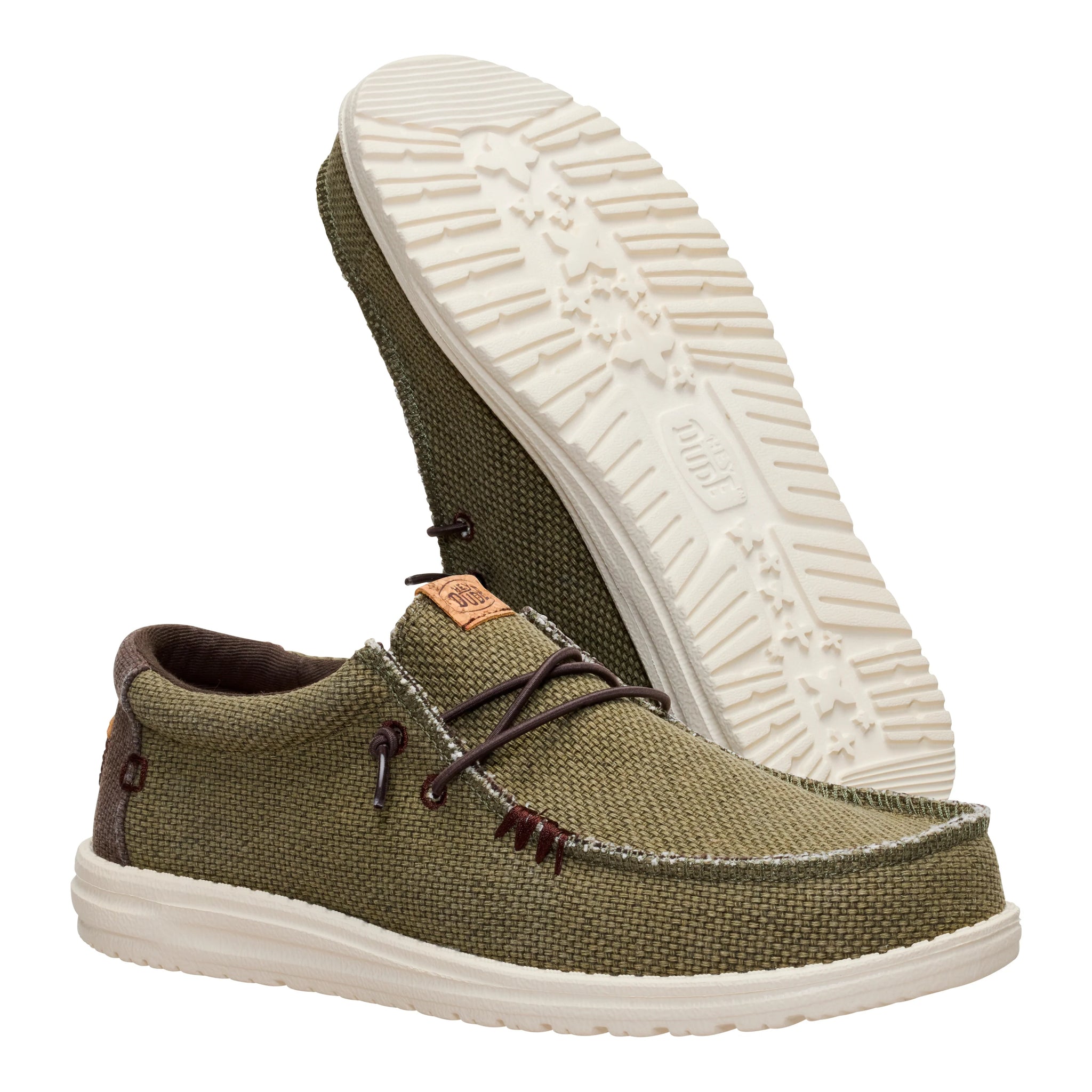 Zapatillas Hey Dude Wally Braided Burnt Olive/Delicioso Brown