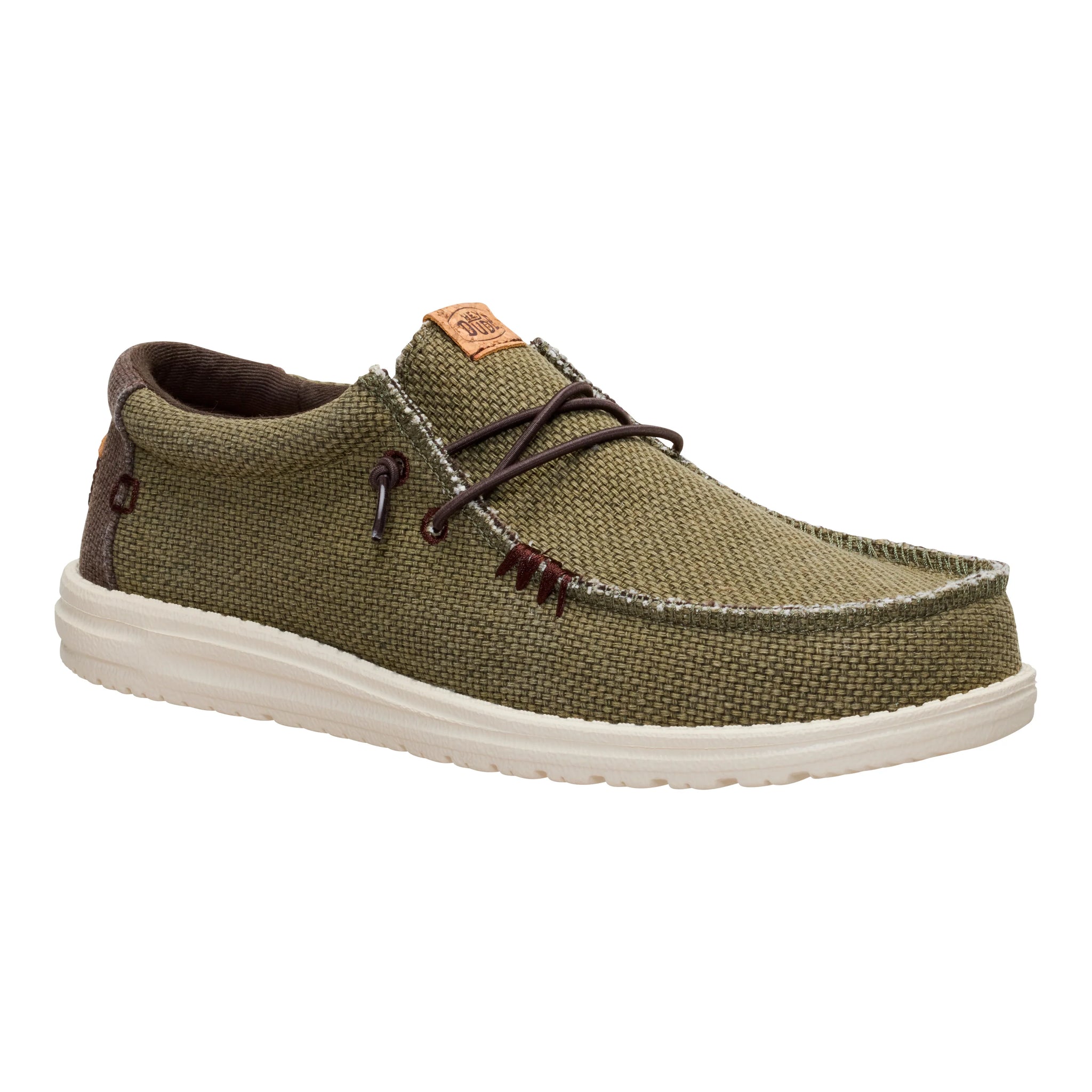 Zapatillas Hey Dude Wally Braided Burnt Olive/Delicioso Brown