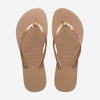 Chanclas Havaianas Slim Crystal Rose Gold SS25
