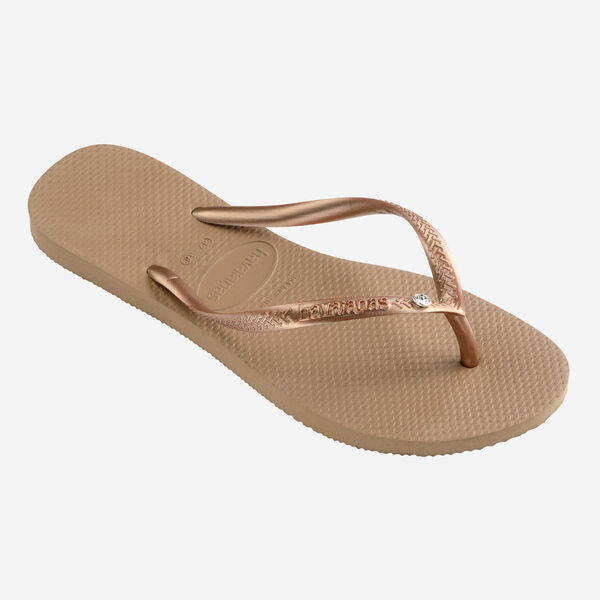 Chanclas Havaianas Slim Crystal Rose Gold
