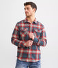 Camisa Rvca That´ll Work Flannel Duck Blue