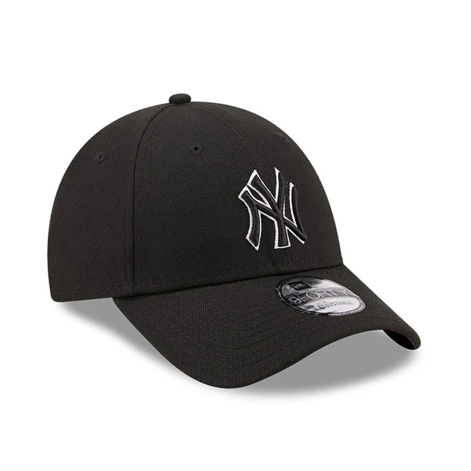 Gorra New Era League Basic NY Black Outline