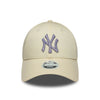 Gorra New Era NY Women Metallic Logo Beige Lilac