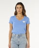 Camiseta Rip Curl Heart V Neck Cornflower Blue