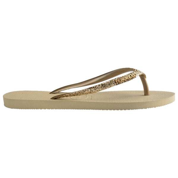 Chanclas Havaianas Slim Glitter II Beige Gold