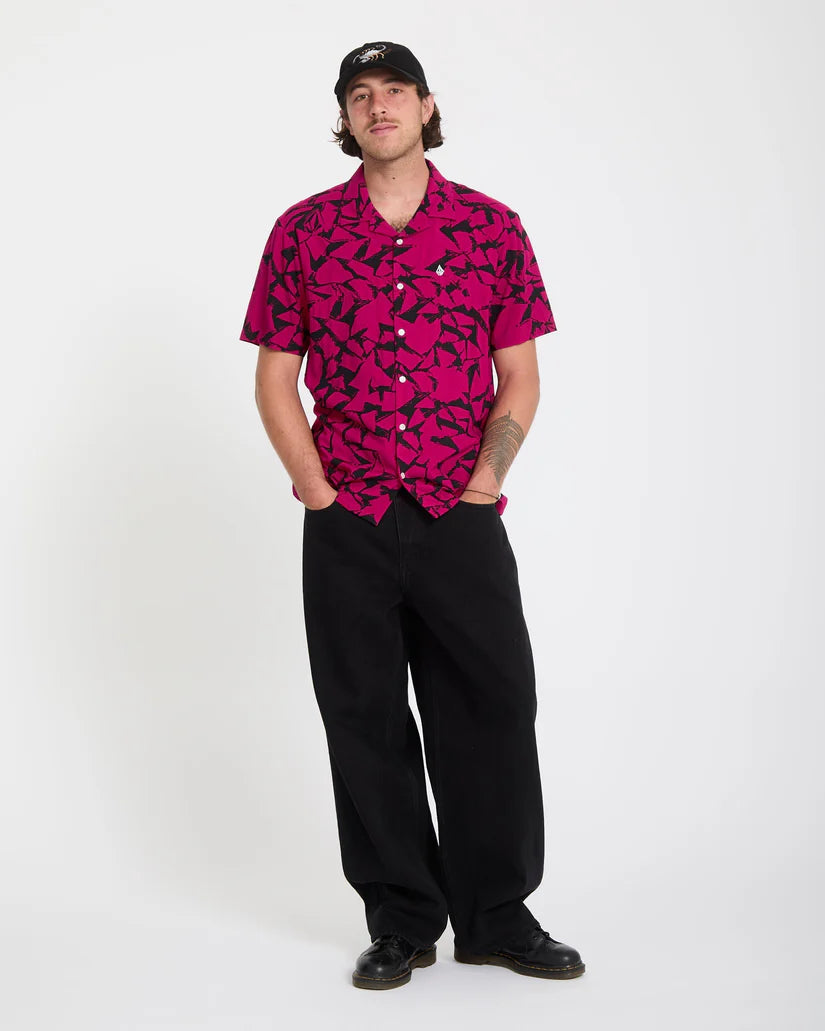 Camisa Volcom Boldstone Sangría