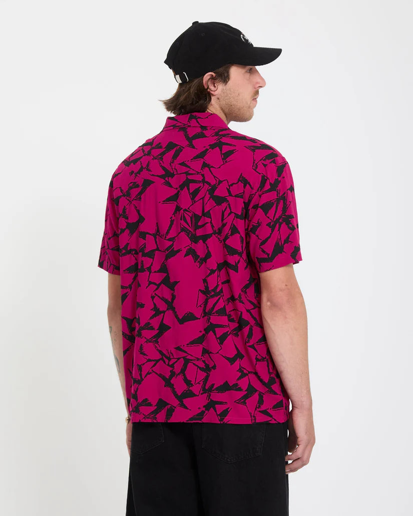 Camisa Volcom Boldstone Sangría
