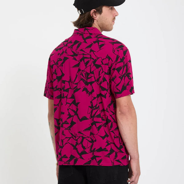 Camisa Volcom Boldstone Sangría