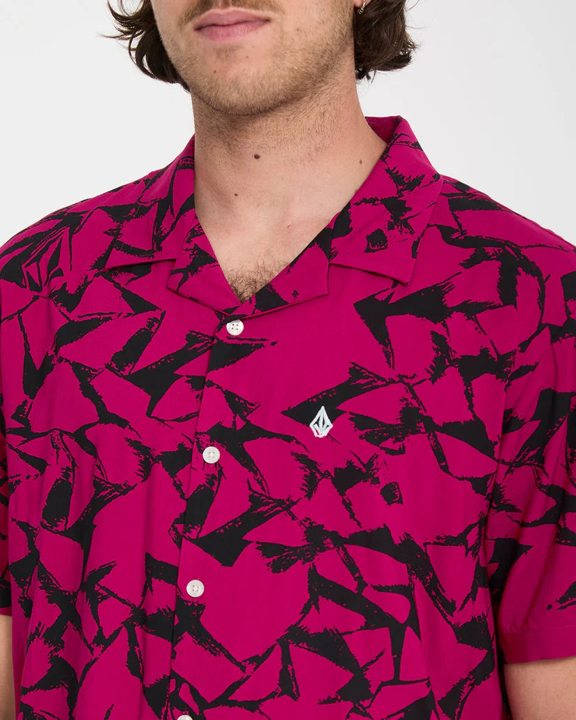 Camisa Volcom Boldstone Sangría