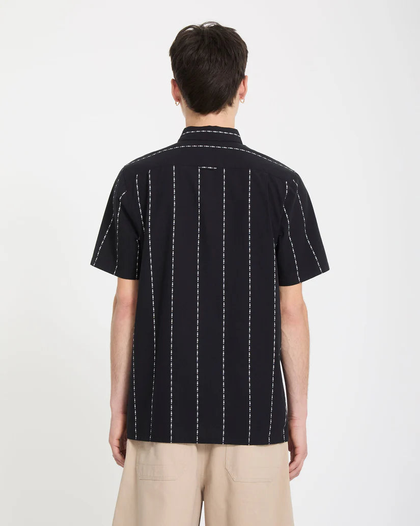 Camisa Volcom Whitworth Gloss Black