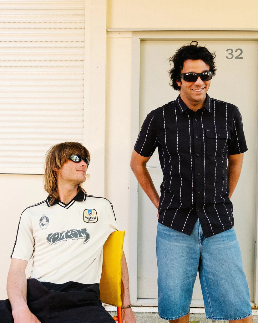 Camisa Volcom Whitworth Gloss Black