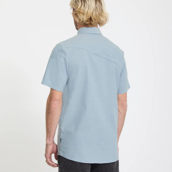 Camisa Volcom Everett Oxford Wrecked Indigo