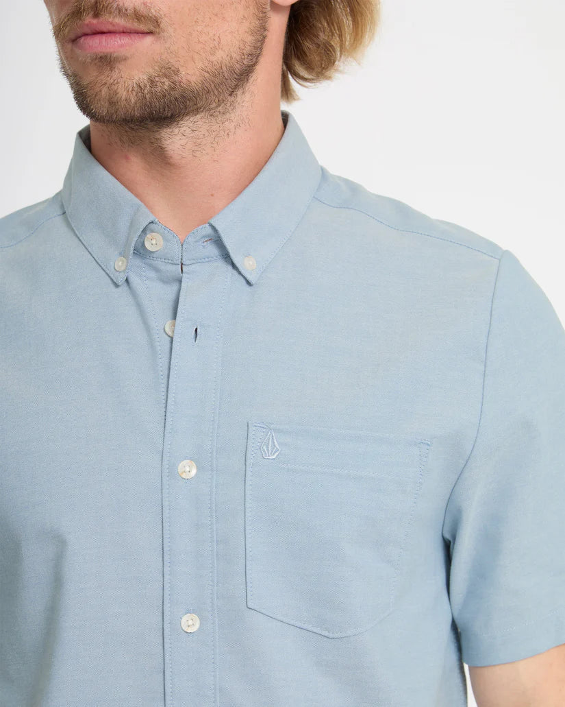 Camisa Volcom Everett Oxford Wrecked Indigo