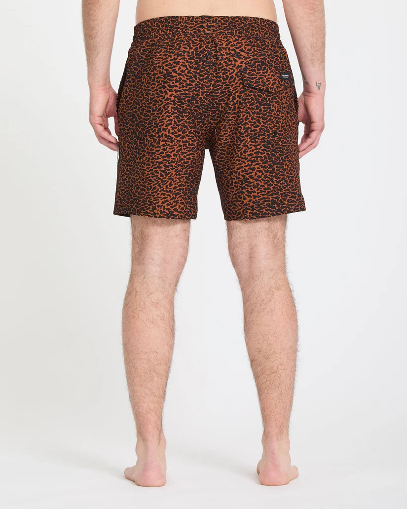 Bañador Volcom Melange Trunk 17 Brown Horn