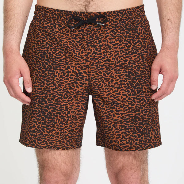 Bañador Volcom Melange Trunk 17 Brown Horn