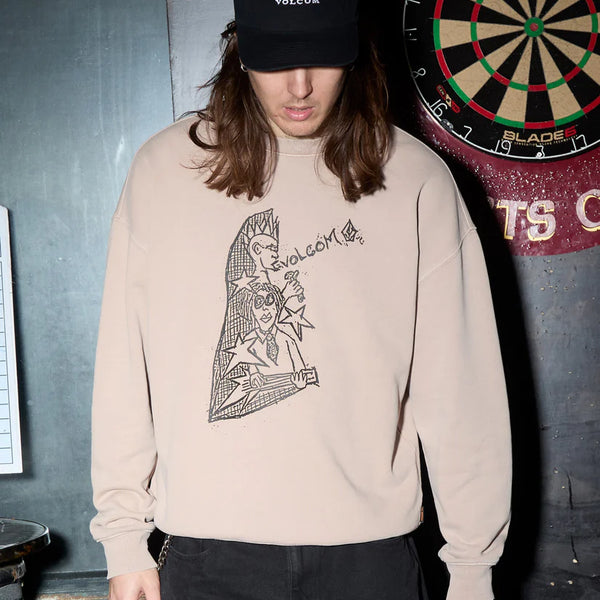 Sudadera Volcom Issam Auptel Dark Brown