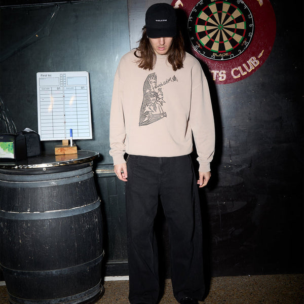 Sudadera Volcom Issam Auptel Dark Brown