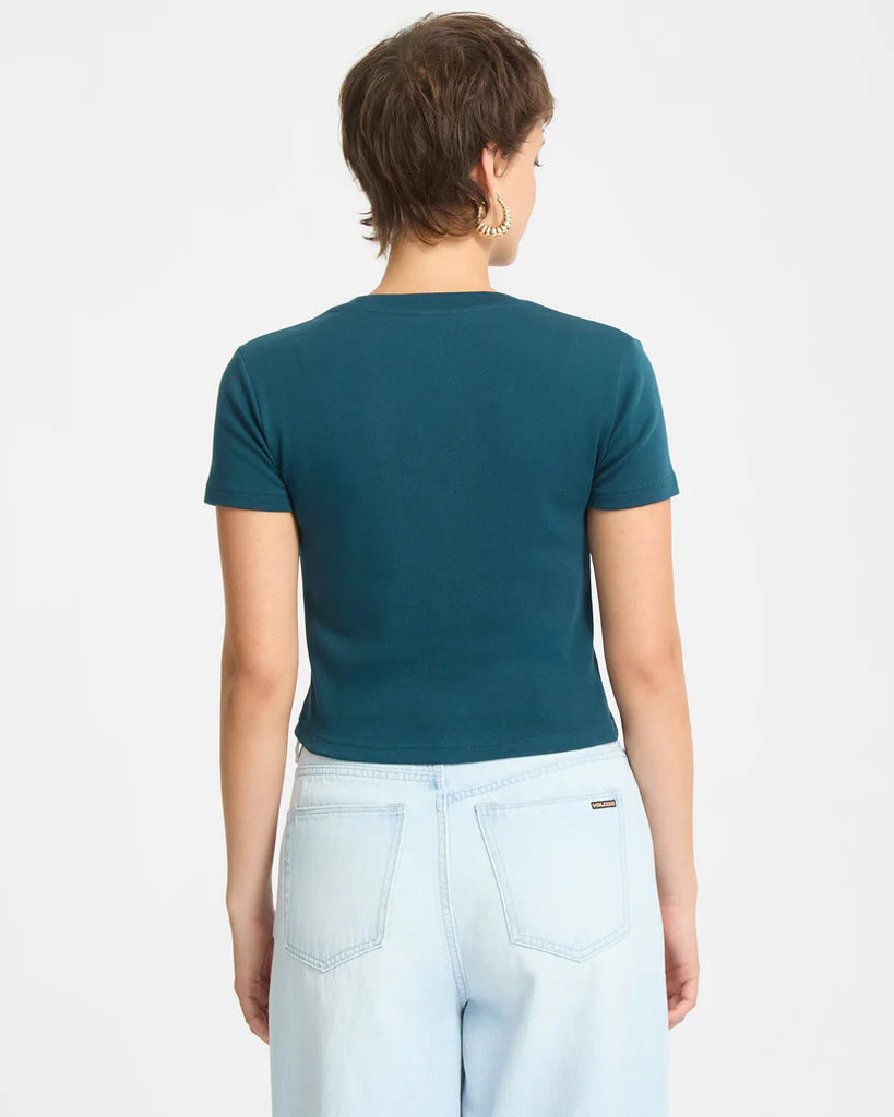 Camiseta Volcom Stone Tight Crop Emerald