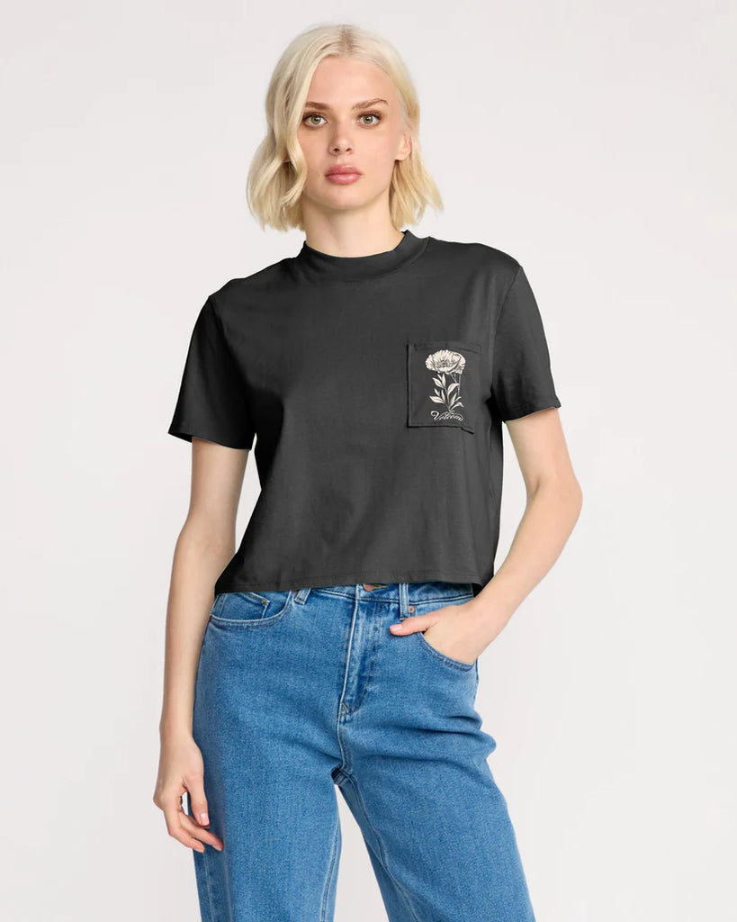 Camiseta Volcom Pocket Dial Vintage Black