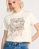 Camiseta Volcom Dial Crop Bone