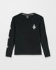 Camiseta Volcom Iconic Stone Gid Ls Black Kids