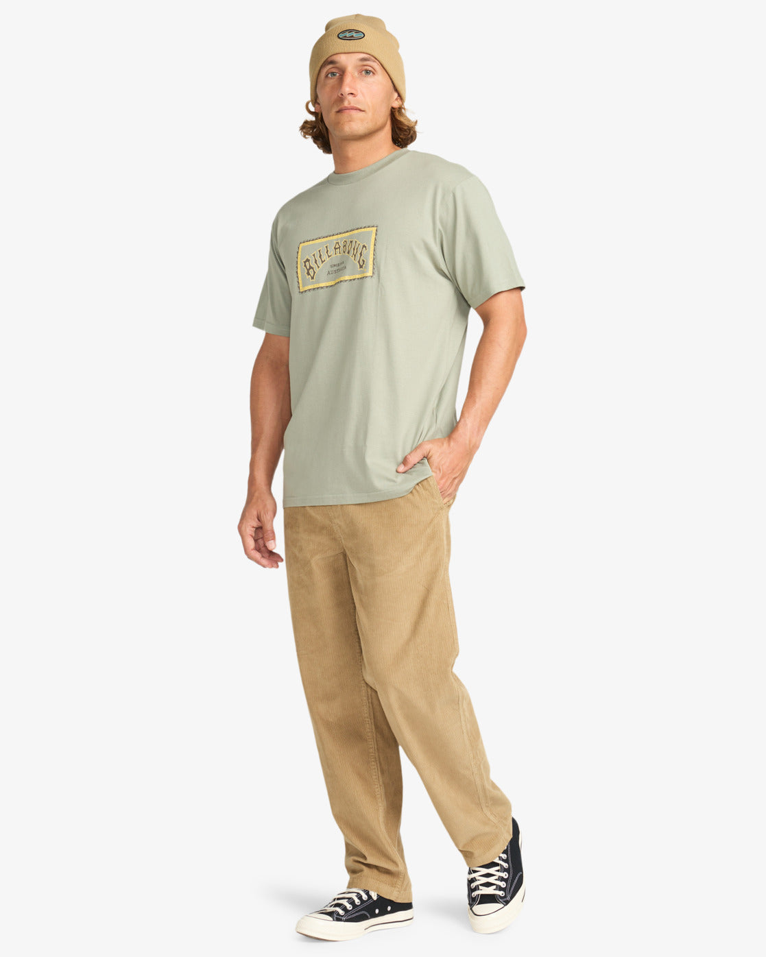 Camiseta Billabong Arch Frame Green Light