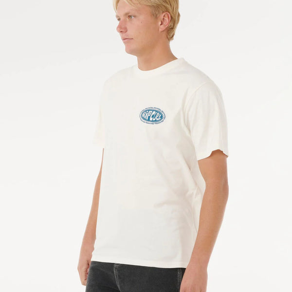 Camiseta Rip Curl Raw Energy de Oval White Vintage