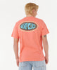 Camiseta Rip Curl Raw Energy de Oval Coral