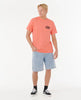 Camiseta Rip Curl Raw Energy de Oval Coral