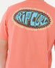 Camiseta Rip Curl Raw Energy de Oval Coral